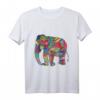 Bunter Elefant T-Shirt mit indischem Muster – Symbol für Ruhe, Kraft und Unterbewusstsein