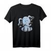 Blaues Elefantenbaby T-Shirt mit Comic-Design – Lustiges Kinder T-Shirt als Geschenkidee zu Geburtstag & Weihnachten