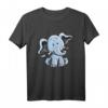Blaues Elefantenbaby T-Shirt mit Comic-Design – Lustiges Kinder T-Shirt als Geschenkidee zu Geburtstag & Weihnachten