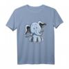 Blaues Elefantenbaby T-Shirt mit Comic-Design – Lustiges Kinder T-Shirt als Geschenkidee zu Geburtstag & Weihnachten