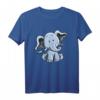 Blaues Elefantenbaby T-Shirt mit Comic-Design – Lustiges Kinder T-Shirt als Geschenkidee zu Geburtstag & Weihnachten