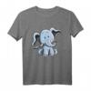 Blaues Elefantenbaby T-Shirt mit Comic-Design – Lustiges Kinder T-Shirt als Geschenkidee zu Geburtstag & Weihnachten