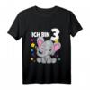Kinder 3. Geburtstag T-Shirt - Süßer Elefant mit Enten-Motiv für Jungen und Mädchen, Perfekt für die Geburtstagsparty