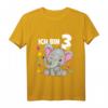 Kinder 3. Geburtstag T-Shirt - Süßer Elefant mit Enten-Motiv für Jungen und Mädchen, Perfekt für die Geburtstagsparty