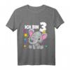 Kinder 3. Geburtstag T-Shirt - Süßer Elefant mit Enten-Motiv für Jungen und Mädchen, Perfekt für die Geburtstagsparty