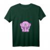 Niedliches rosa Elefanten Damen T-Shirt mit V-Ausschnitt – Bequemes, leichtes Basic für Alltag & Geschenkidee