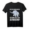 Kinder Ich bin jetzt ein Schulkind! Elefant Einschulung T-Shirt – Perfektes Geschenk für den ersten Schultag Jungen und Mädchen