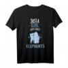 Just A Girl Who Loves Elephants - Tierliebhaber Elefanten T-Shirt für Damen, Herren & Kinder als Geschenk zu Geburtstag & Weihnachten