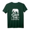 Rettet Die Elefanten T-Shirt – Lustiges Design gegen Wilderei & Aussterben, ideal als Geschenk für Naturschützer