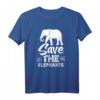 Rettet Die Elefanten T-Shirt – Lustiges Design gegen Wilderei & Aussterben, ideal als Geschenk für Naturschützer