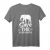 Rettet Die Elefanten T-Shirt – Lustiges Design gegen Wilderei & Aussterben, ideal als Geschenk für Naturschützer
