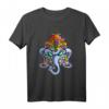 Elefant Tattoo T-Shirt für Damen und Herren - Handgezeichnetes Punk Motiv, Tier-Design, Geschenkidee für Tattoo Fans