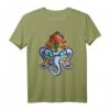 Elefant Tattoo T-Shirt für Damen und Herren - Handgezeichnetes Punk Motiv, Tier-Design, Geschenkidee für Tattoo Fans