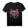 Valentinstag Elefant Shirt mit afrikanischem Tiergesicht – Lustiges Tierliebhaber T-Shirt für Kinder, Jugendliche und Erwachsene