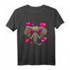 Valentinstag Elefant Shirt mit afrikanischem Tiergesicht – Lustiges Tierliebhaber T-Shirt für Kinder, Jugendliche und Erwachsene