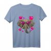 Valentinstag Elefant Shirt mit afrikanischem Tiergesicht – Lustiges Tierliebhaber T-Shirt für Kinder, Jugendliche und Erwachsene