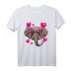Valentinstag Elefant Shirt mit afrikanischem Tiergesicht – Lustiges Tierliebhaber T-Shirt für Kinder, Jugendliche und Erwachsene