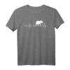 Herzschlag Afrika Elefanten T-Shirt – Perfektes Geschenk für Tierliebhaber, Safari Fans & Elefantenfreunde zu Weihnachten & Geburtstag