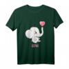 Personalisiertes Baby Elefanten T-Shirt für Mädchen mit Namen Leni – Perfektes Geschenk zum Geburtstag oder Namenstag