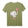 Personalisiertes Baby Elefanten T-Shirt für Mädchen mit Namen Leni – Perfektes Geschenk zum Geburtstag oder Namenstag