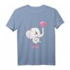 Personalisiertes Baby Elefanten T-Shirt für Mädchen mit Namen Leni – Perfektes Geschenk zum Geburtstag oder Namenstag