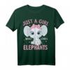 Nur ein Mädchen, das Elefanten liebt - Lustiges Elefantenliebhaber T-Shirt, perfektes Geschenk für Frauen, Mädchen & Kinder