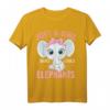 Nur ein Mädchen, das Elefanten liebt - Lustiges Elefantenliebhaber T-Shirt, perfektes Geschenk für Frauen, Mädchen & Kinder