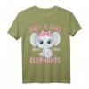 Nur ein Mädchen, das Elefanten liebt - Lustiges Elefantenliebhaber T-Shirt, perfektes Geschenk für Frauen, Mädchen & Kinder
