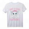 Nur ein Mädchen, das Elefanten liebt - Lustiges Elefantenliebhaber T-Shirt, perfektes Geschenk für Frauen, Mädchen & Kinder