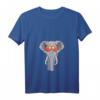 Damen Elefant Sonnenbrille Sommer Strand Pool Party T-Shirt mit V-Ausschnitt – Lustiges Elefanten Outfit für Damen, Kinder & Herren