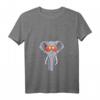 Damen Elefant Sonnenbrille Sommer Strand Pool Party T-Shirt mit V-Ausschnitt – Lustiges Elefanten Outfit für Damen, Kinder & Herren