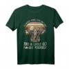 I'm Mostly Peace Love & Light & A Little Go Hippie Elefant T-Shirt – Inspirierende Yoga- und Meditationskleidung für Frauen, perfekte Geschenkidee für Yoga-Lehrer & -Studenten