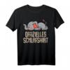 Offizielles Schlafshirt Pyjama Nachthemd Elefant – Lustiges Geschenk für Langschläfer, Morgenmuffel & Elefantenfans, ideal als Bettwäsche & Geburtstagsgeschenk