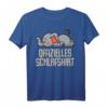 Offizielles Schlafshirt Pyjama Nachthemd Elefant – Lustiges Geschenk für Langschläfer, Morgenmuffel & Elefantenfans, ideal als Bettwäsche & Geburtstagsgeschenk