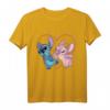 HapFrog Lilo und Stitch Engel Kuss T-Shirt – Offizielles Disney Merchandise für Frauen, Männer und Kinder, perfekt zum Valentinstag