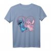 HapFrog Lilo und Stitch Engel Kuss T-Shirt – Offizielles Disney Merchandise für Frauen, Männer und Kinder, perfekt zum Valentinstag