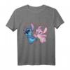 HapFrog Lilo und Stitch Engel Kuss T-Shirt – Offizielles Disney Merchandise für Frauen, Männer und Kinder, perfekt zum Valentinstag