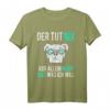Der Hund Tut Nix Englische Bulldogge Lustiges Sprüche T-Shirt – Perfektes Geschenk für Hundehalter, Züchter & Hundesportler