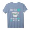 Der Hund Tut Nix Englische Bulldogge Lustiges Sprüche T-Shirt – Perfektes Geschenk für Hundehalter, Züchter & Hundesportler
