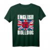 English Bulldog T-Shirt mit Flagge - Stylisches Bulldogge Outfit für Hundeliebhaber, Züchter und England Fans als Geschenk oder Gassi-Outfit