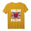 English Bulldog T-Shirt mit Flagge - Stylisches Bulldogge Outfit für Hundeliebhaber, Züchter und England Fans als Geschenk oder Gassi-Outfit