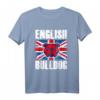 English Bulldog T-Shirt mit Flagge - Stylisches Bulldogge Outfit für Hundeliebhaber, Züchter und England Fans als Geschenk oder Gassi-Outfit