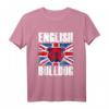 English Bulldog T-Shirt mit Flagge - Stylisches Bulldogge Outfit für Hundeliebhaber, Züchter und England Fans als Geschenk oder Gassi-Outfit
