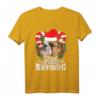 Feliz Navidog Englische Bulldogge Weihnachtsmann Weihnachts-T-Shirt – Lustiges Festtagsoutfit für Hundeliebhaber und Familiengeschenke