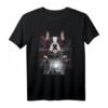 Motorrad T-Shirt mit französischer Bulldogge & Union-Jack-Flagge – Lustiges Tierdesign für Hunde- und Motorradliebhaber