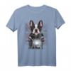 Motorrad T-Shirt mit französischer Bulldogge & Union-Jack-Flagge – Lustiges Tierdesign für Hunde- und Motorradliebhaber