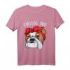 Bulldog Mom Langarmshirt - Lustiges Hunde Mama Design, Perfektes Geschenk für Bulldoggen-Liebhaber zu Geburtstag, Weihnachten, Muttertag