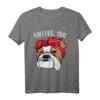 Bulldog Mom Langarmshirt - Lustiges Hunde Mama Design, Perfektes Geschenk für Bulldoggen-Liebhaber zu Geburtstag, Weihnachten, Muttertag
