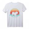 Englische Bulldogge Hund Welpe Retro Vintage Sunset T-Shirt – Stylisches Geschenk für Hundeliebhaber & Bulldoggen-Fans im Retro 80er/90er Look