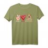 Peace Love Englische Bulldogge Langarmshirt - Humorvolles Geschenk für Bulldog-Fans zu Weihnachten, Valentinstag & Geburtstag